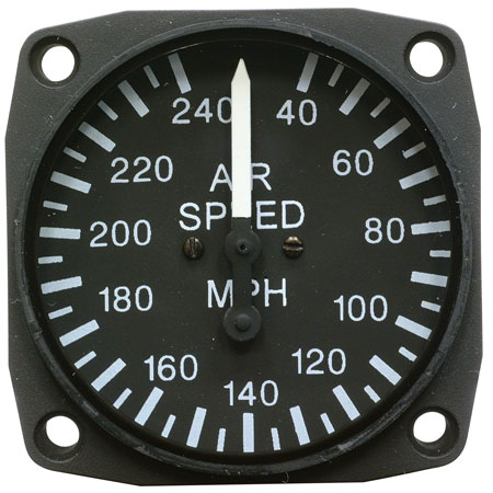 Airspeed, 2 1/4 inch 40-240 mph, Non-TSO Uma 16-210-240 Airspeed, 2 1/4 inch 40-240 mph, Non-TSO Uma 16-210-240