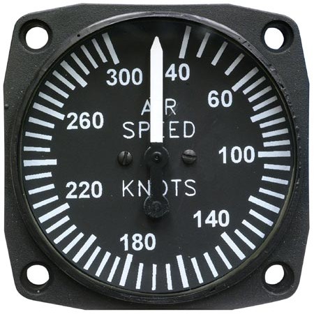 Airspeed, 2 1/4 inch 40-300 knots, Non-TSO Uma 16-211-300