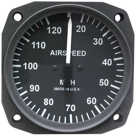 Airspeed, 3 1/8 inch 20-120 mph, Non-TSO Uma 16-310-120