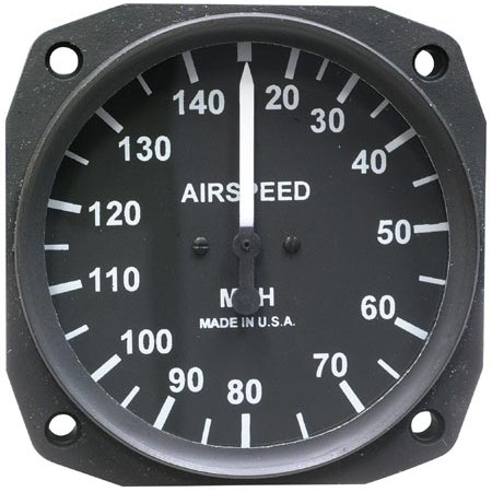 Airspeed, 3 1/8 inch 20-140 mph, Non-TSO Uma 16-310-140