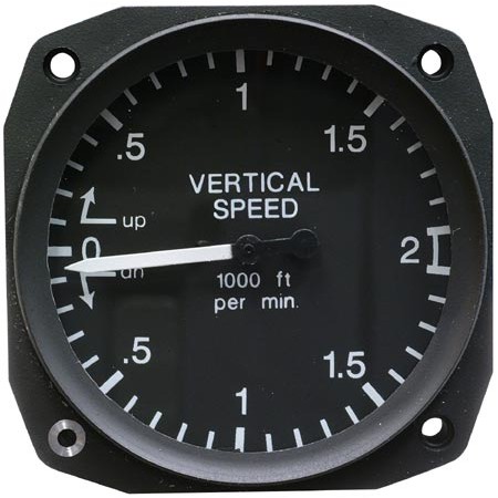 Vsi Gauge, 3 1/8 inch 0-2000 fpm, Non-TSO Uma 8-310-20
