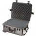 PELICAN STORM CASE/Black with foam, internal size 22x17x10, four press and pull latches, soft grip handles, two padlockable hasps, in-line wheels, telescoping handle, vortex valve, watertight IM2720-00001