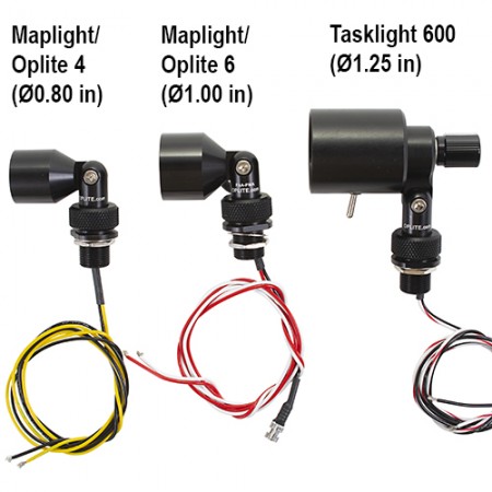 6 LED TASKLIGHT 600/Red, 12-24V, Panel Mount TASK600-TH-1-R