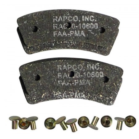 RAPCO RA66-106-4K BRAKE LINING KIT - 4 PACK RA066-10600-4K