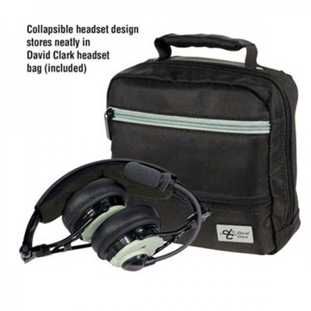 DAVID CLARK DC PRO-2 PASSIVE SINGLE EAR HEADSET DUAL GA PLUGS 43106G-06