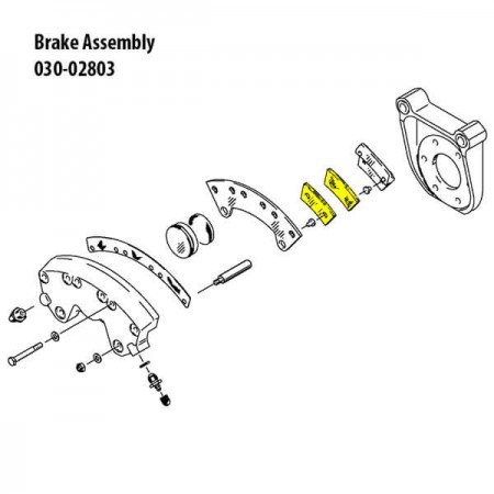 CLEVELAND 66-033 METALLIC BRAKE LINING - PAD ONLY 066-03300