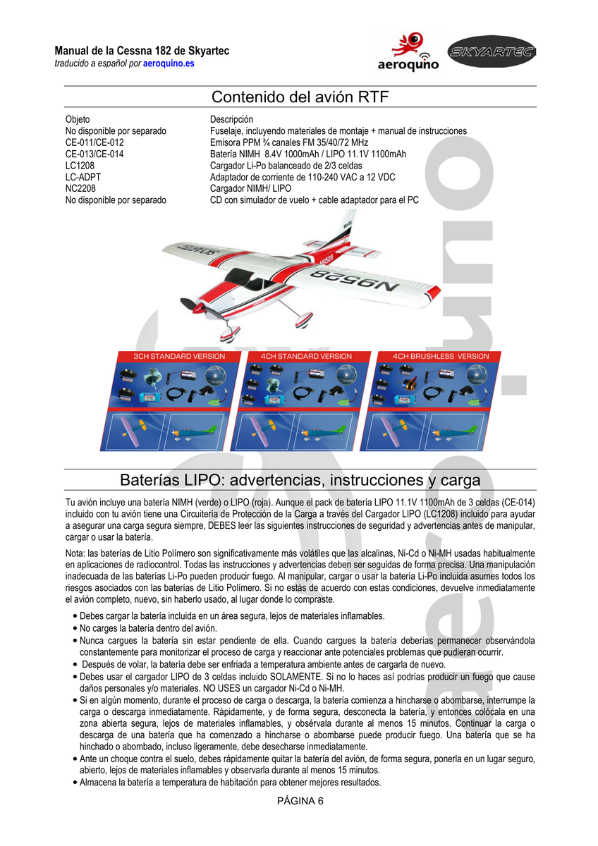 Aviation Part NC2208 for Cessna 182 Skylane Aircraft