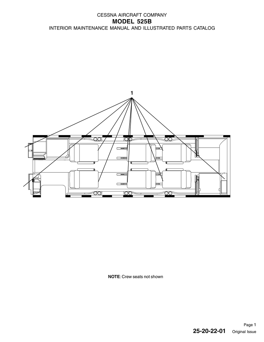 Original Issue 25-20-22-01 for Cessna 525 Aircraft