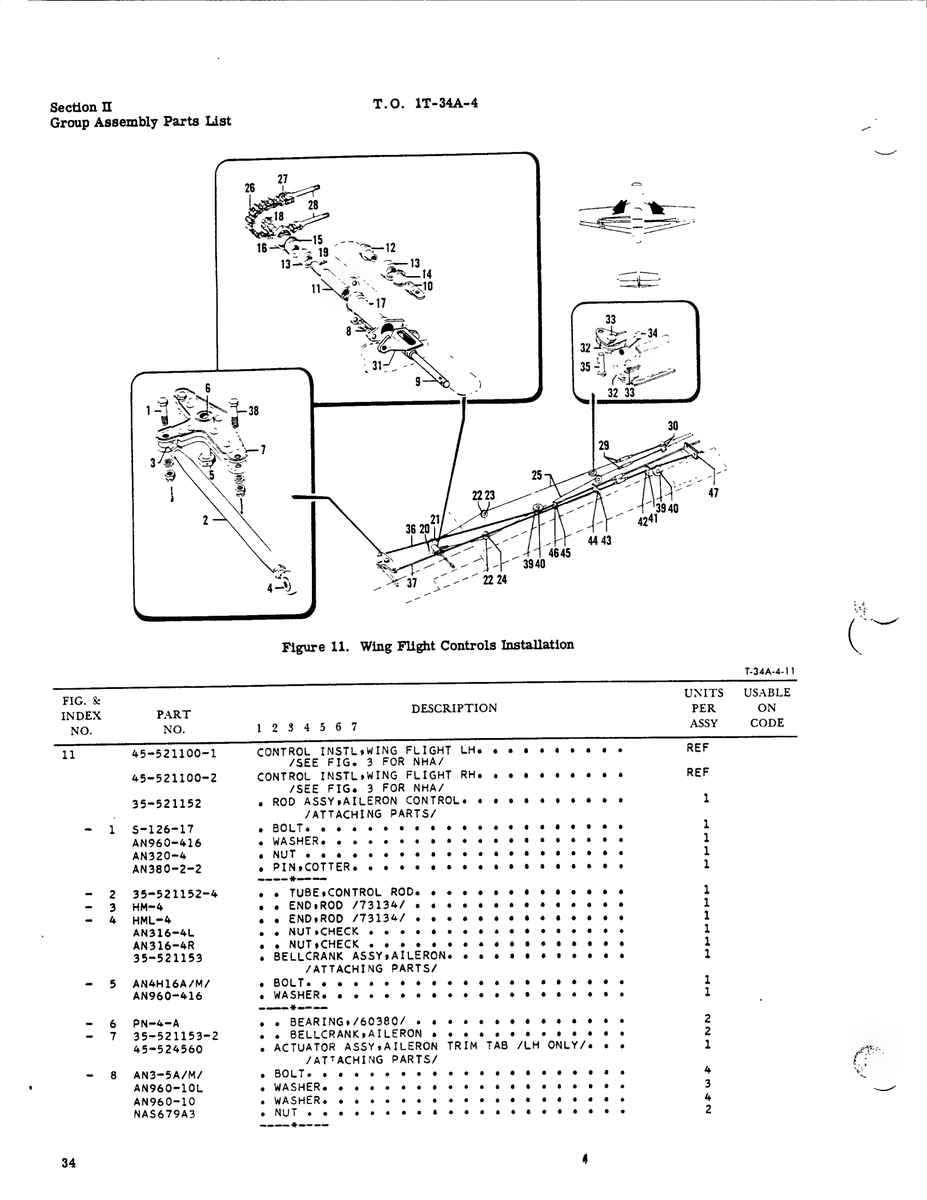 Aviation Part 5-126-17 for Beechcraft T34 Mentor Aircraft