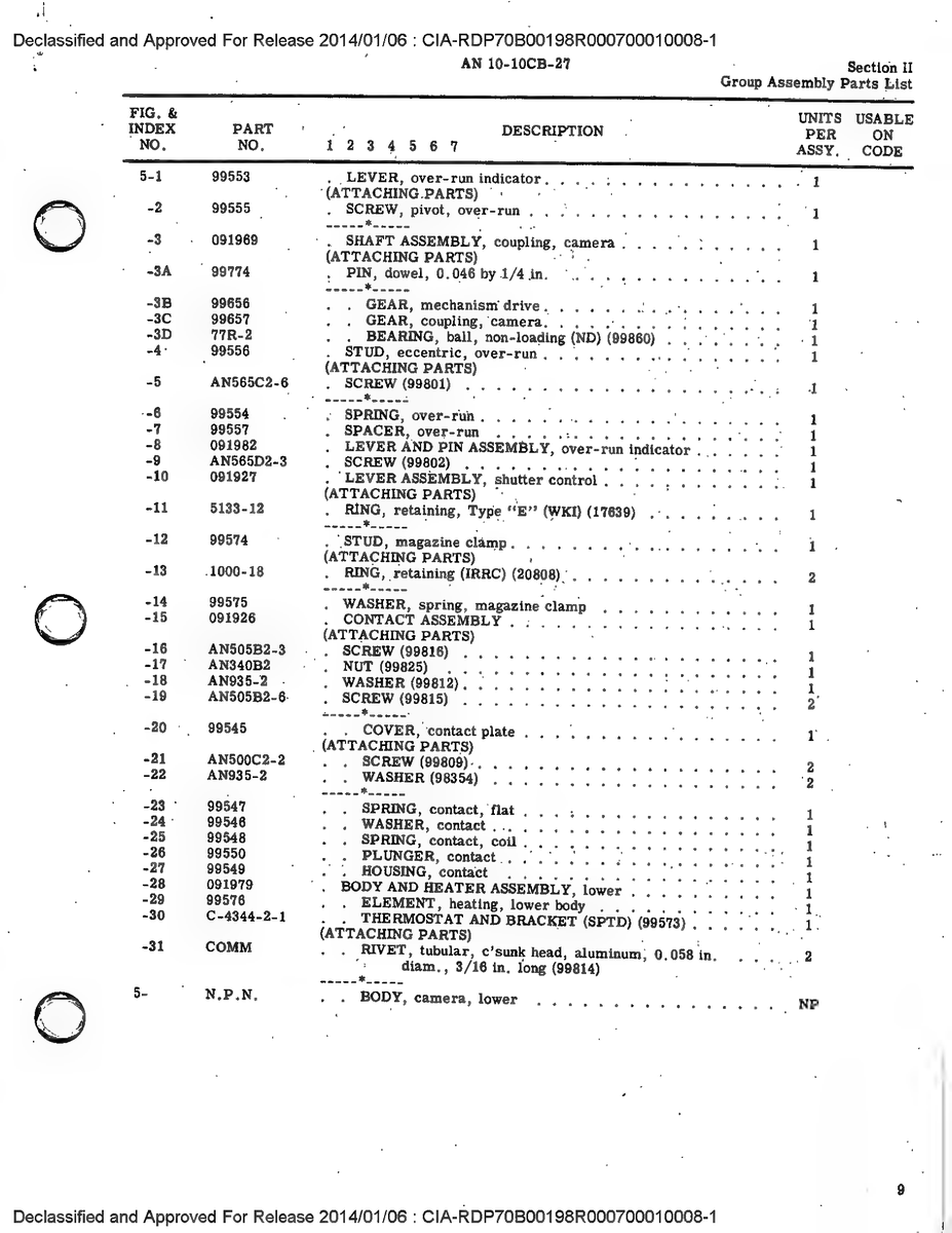 Aircraft Bolt AN565C2-6 for Bell 49 Aircraft