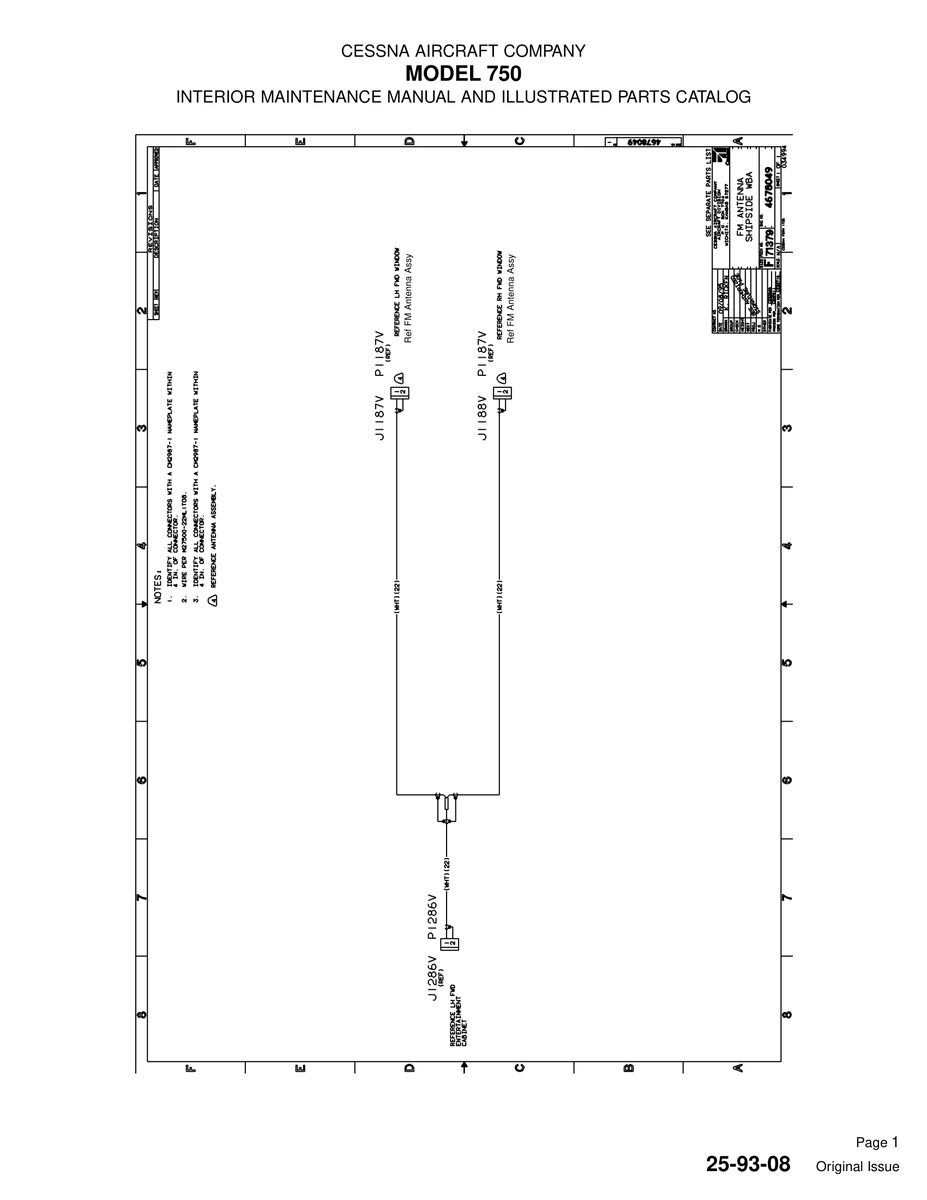 Original Issue 25-93-08 for Cessna 750 Aircraft
