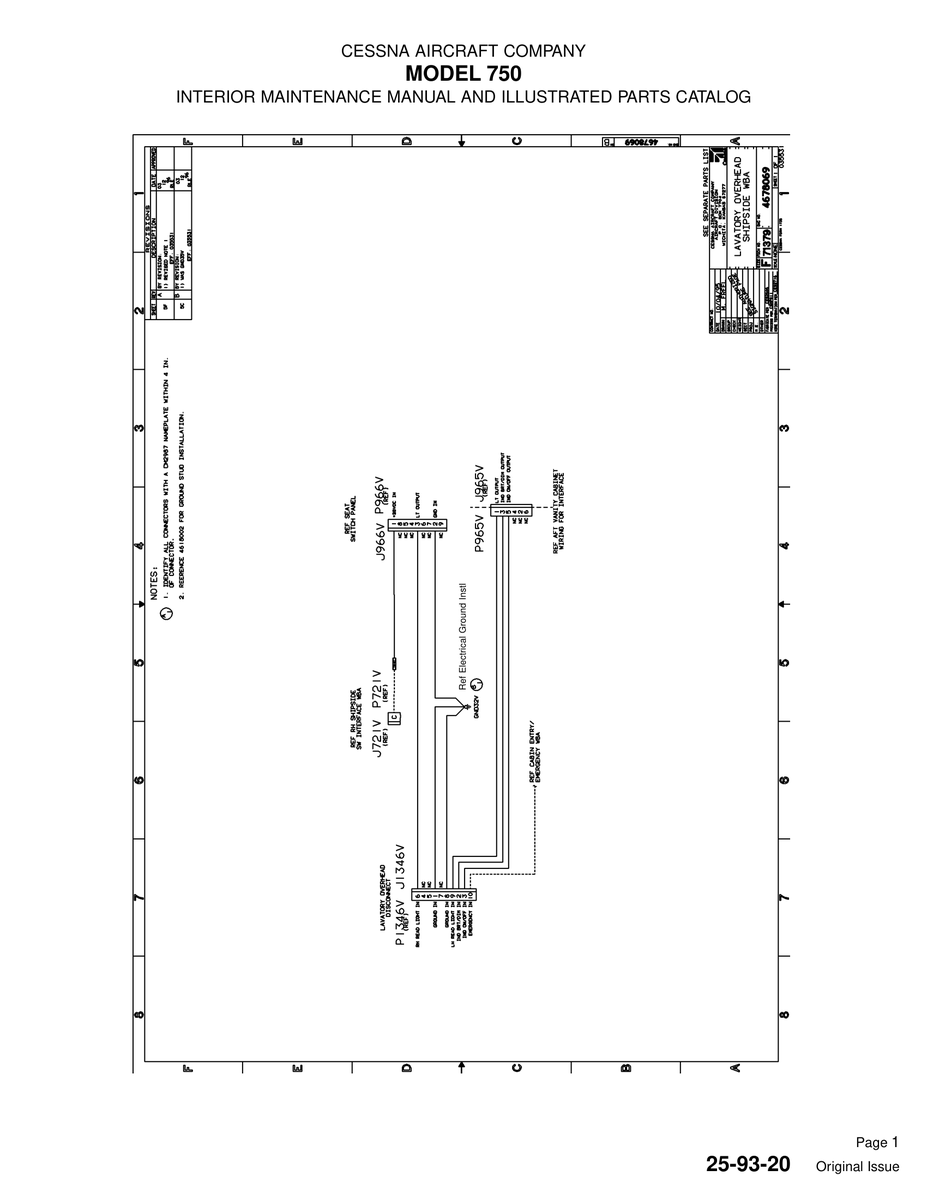 Original Issue 25-93-20 for Cessna 750 Aircraft