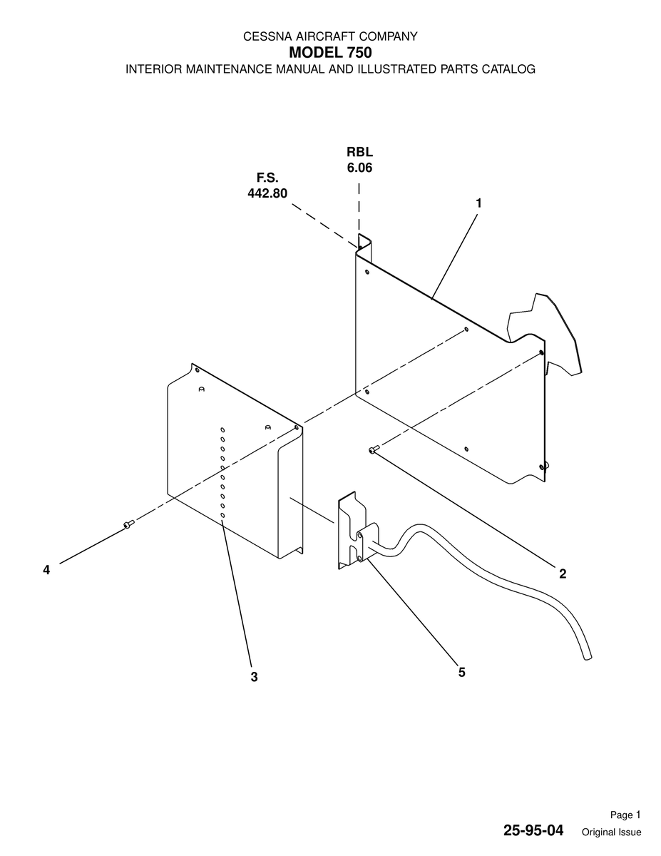 Original Issue 25-95-04 for Cessna 750 Aircraft
