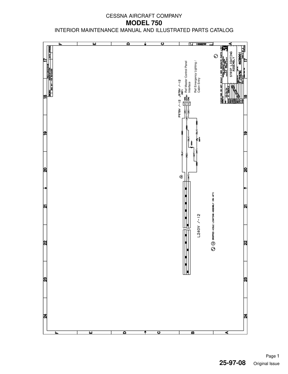 Original Issue 25-97-08 for Cessna 750 Aircraft