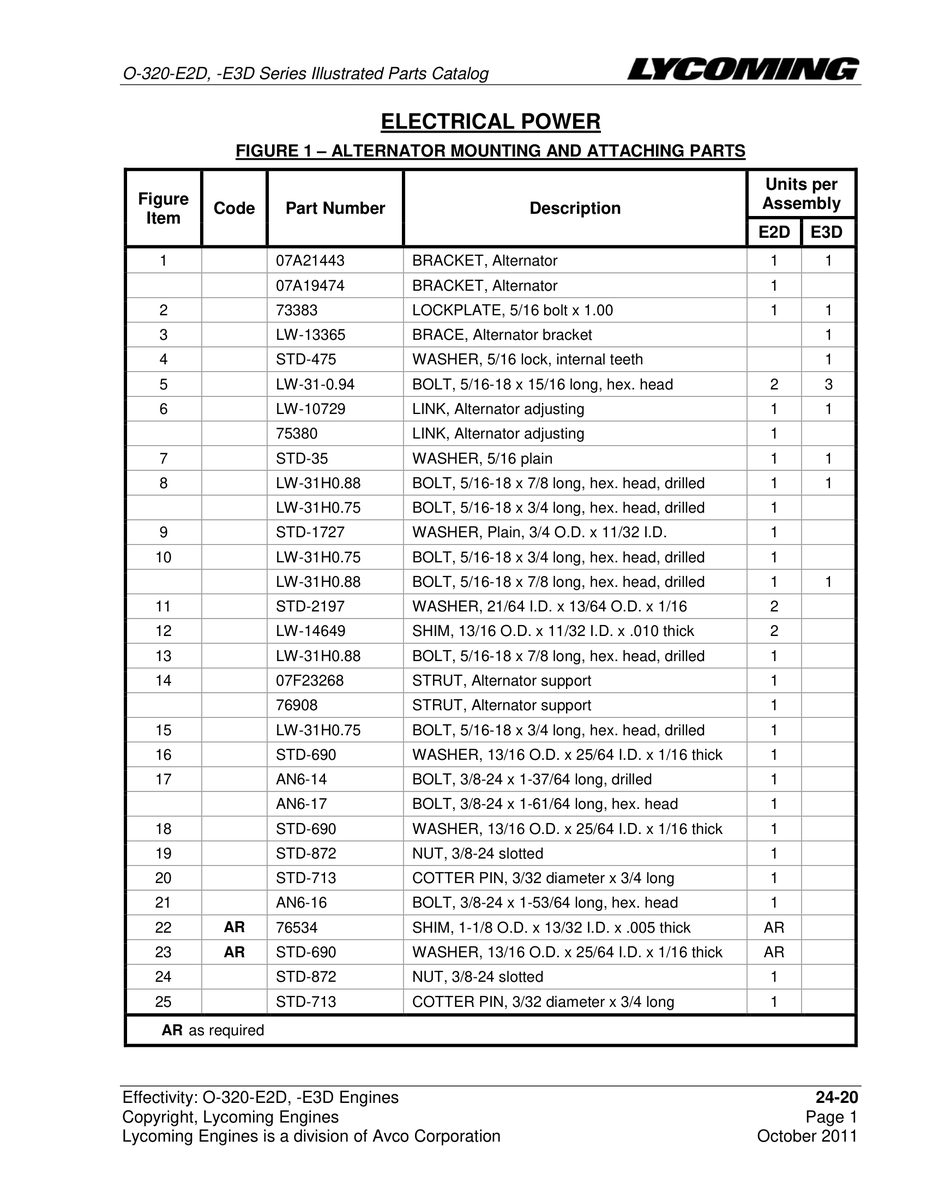 Aviation Part LW-14649