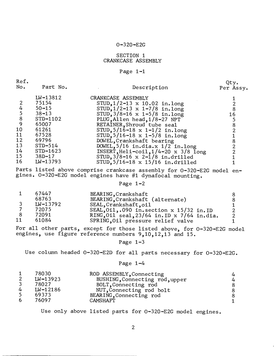 Aviation Part LW-13812