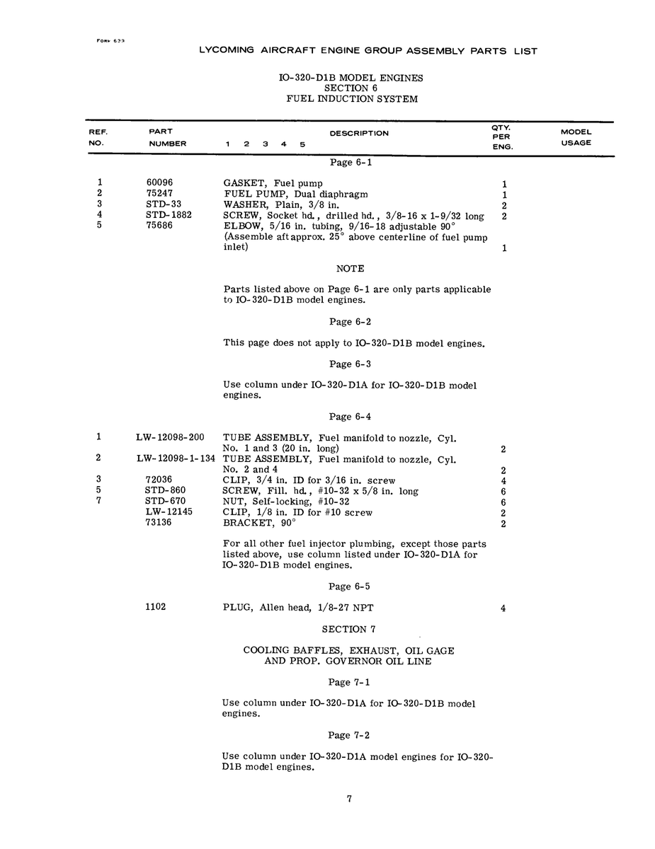 Aviation Part LW-12145