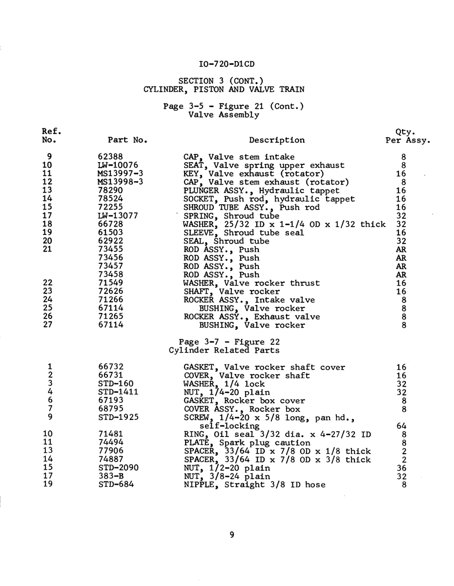 Aviation Part LW-10076