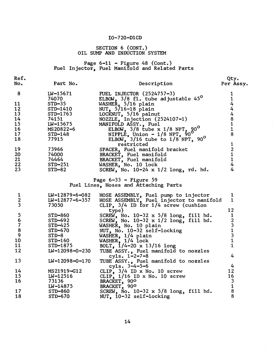 Aviation Part LW-12516