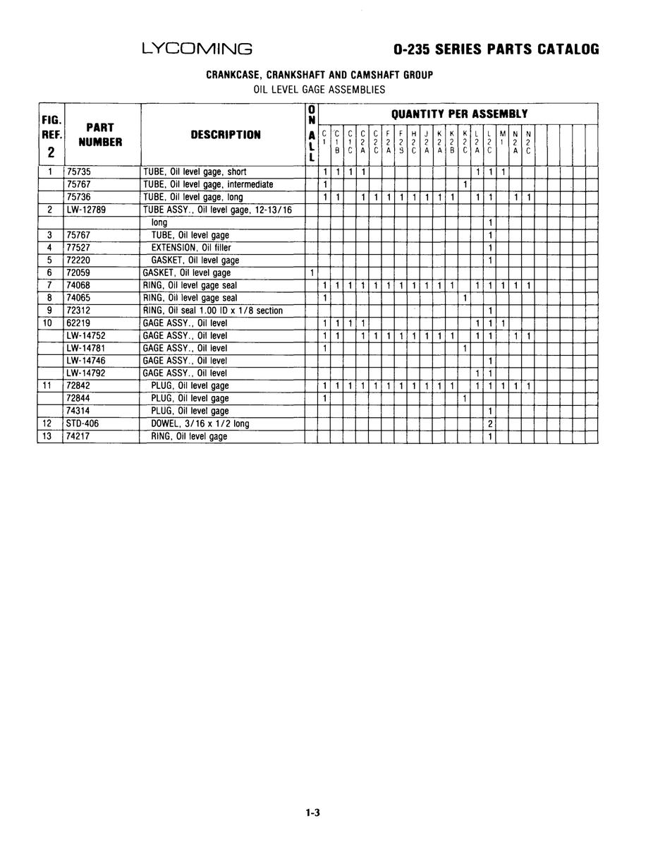Aviation Part LW-14792