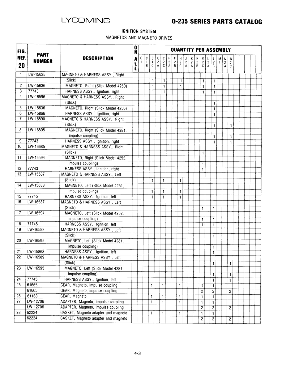 Aviation Part LW-15868