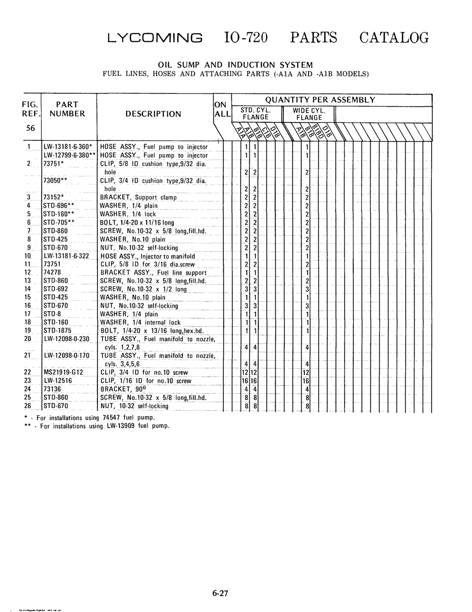 Aviation Part LW-13181-6-322