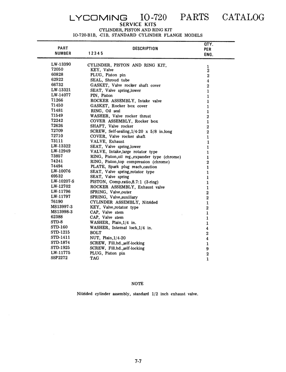 Aviation Part LW-13390