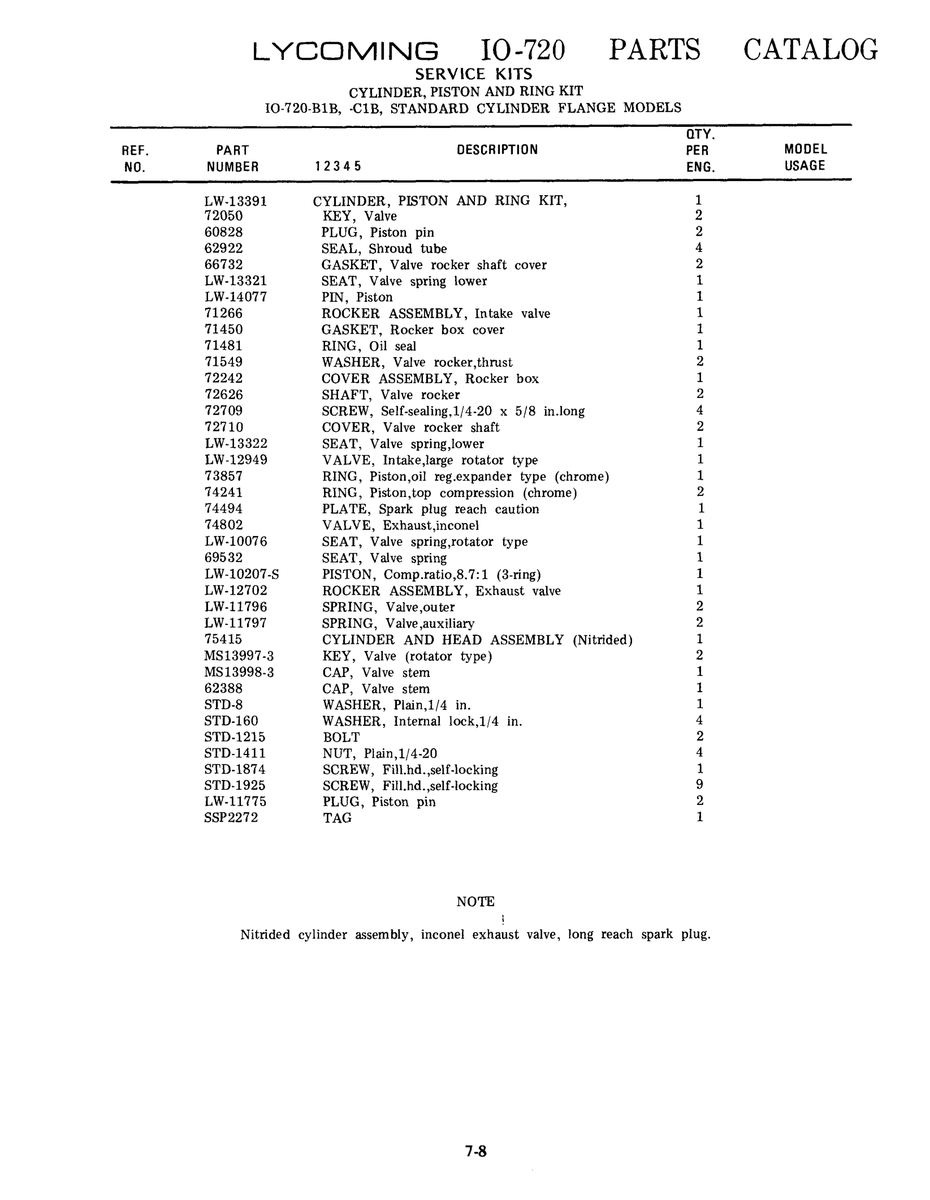 Aviation Part LW-13391