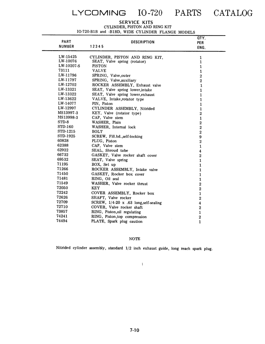 Aviation Part LW-15425