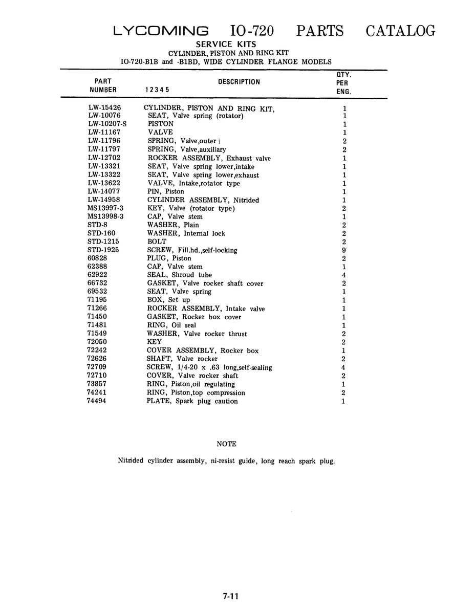 Aviation Part LW-15426