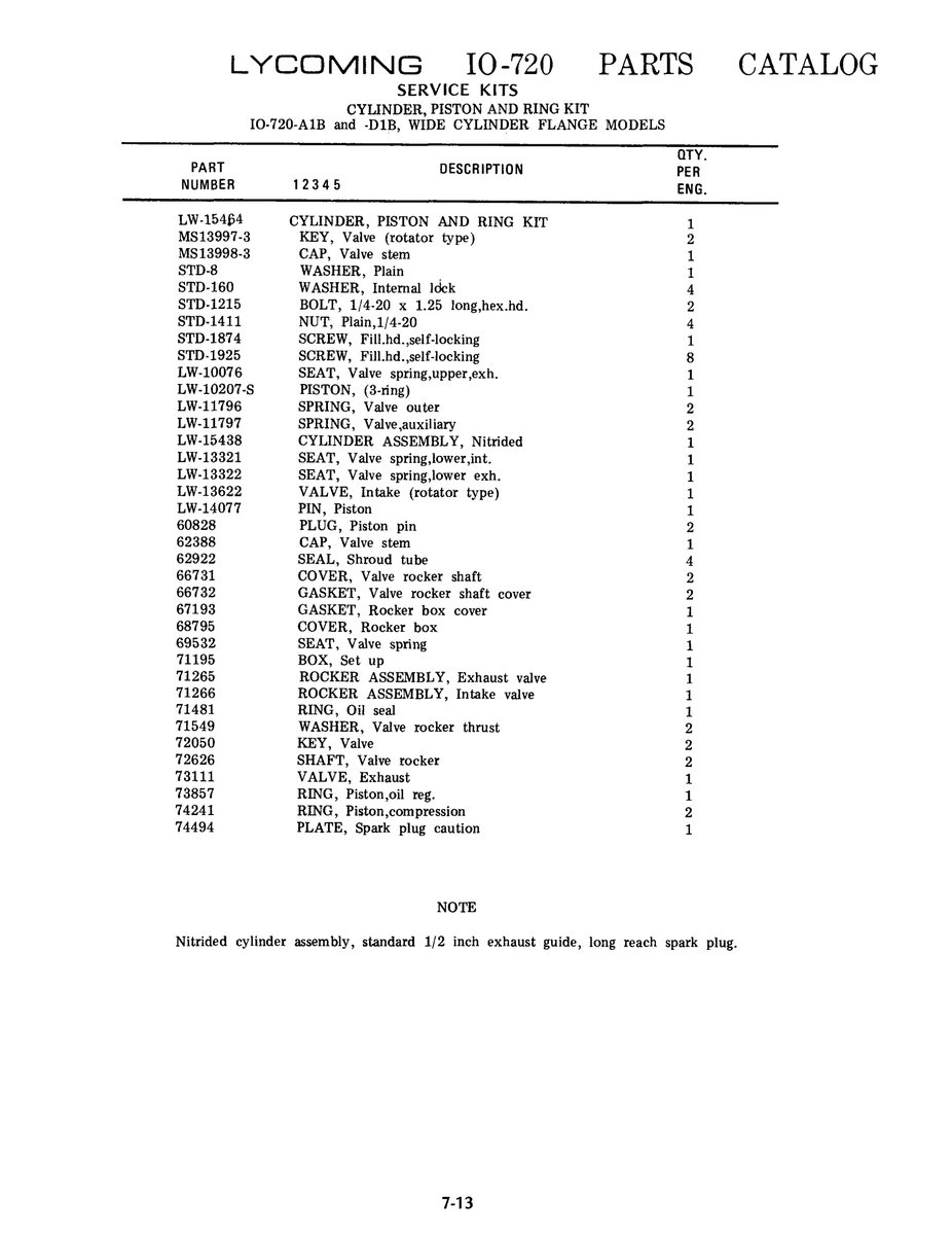 Aviation Part LW-15464