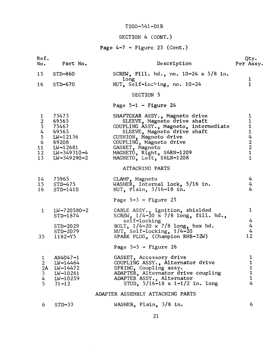 Aviation Part LW-14472