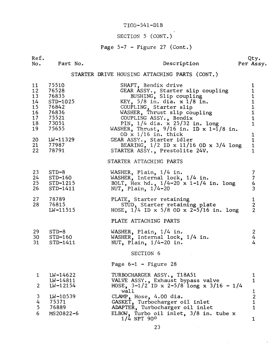 Aviation Part LW-14622