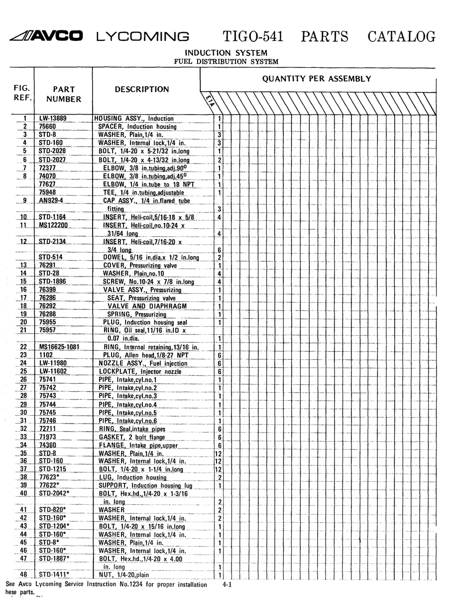 Aviation Part LW-13889