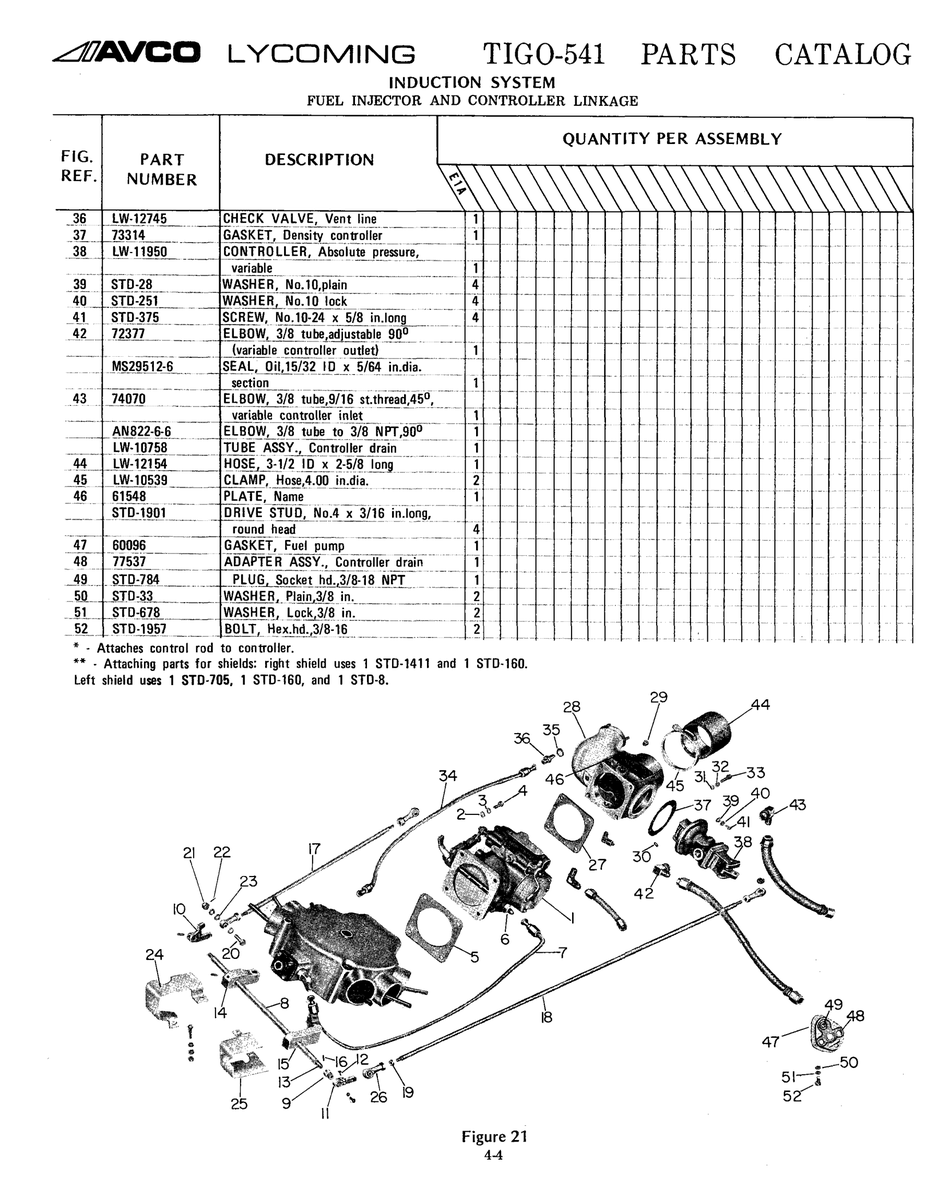 Aviation Part LW-10758