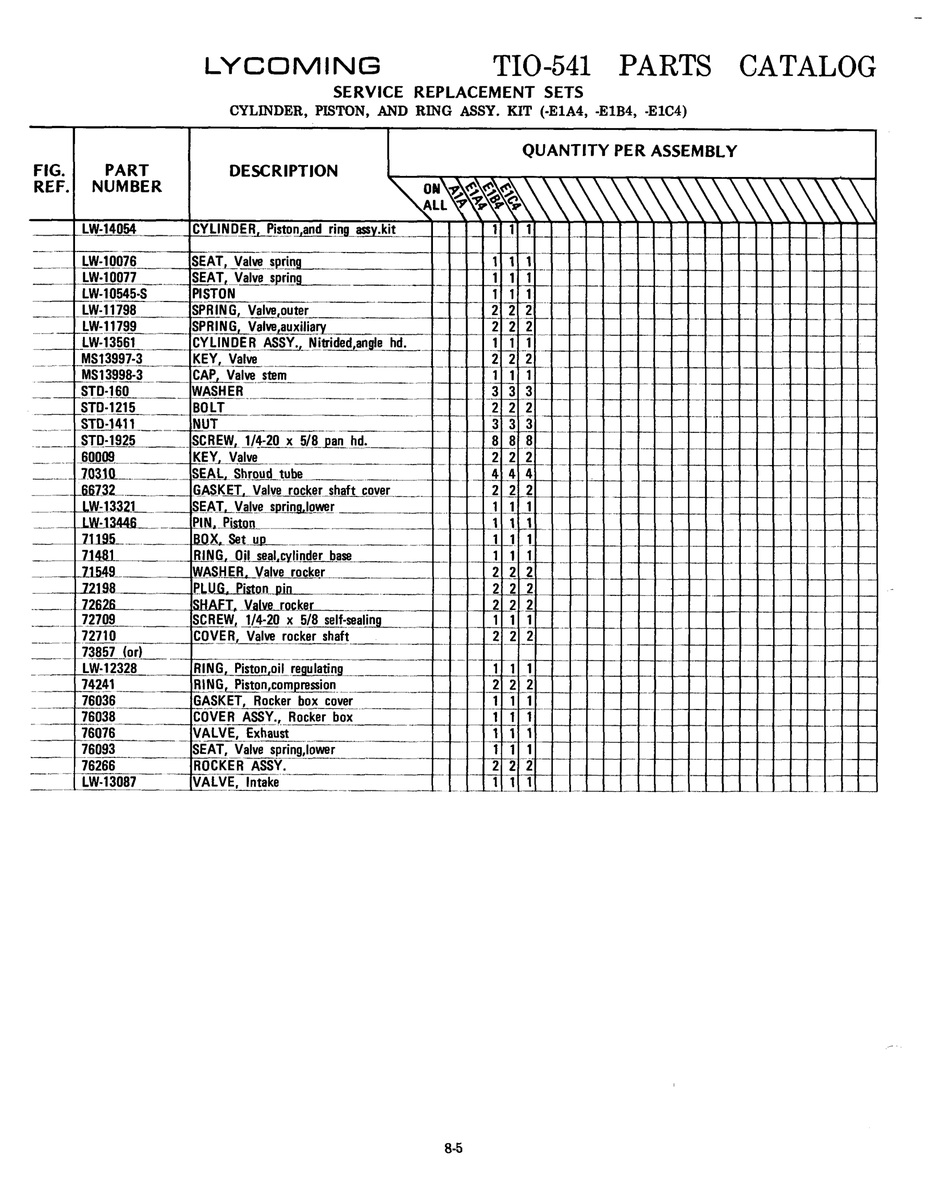 Aviation Part LW-14054