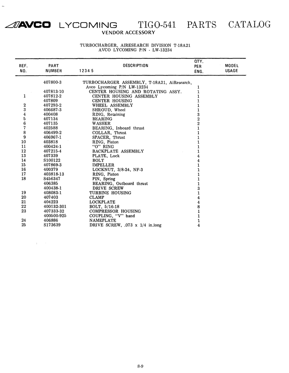 Aviation Part S173639