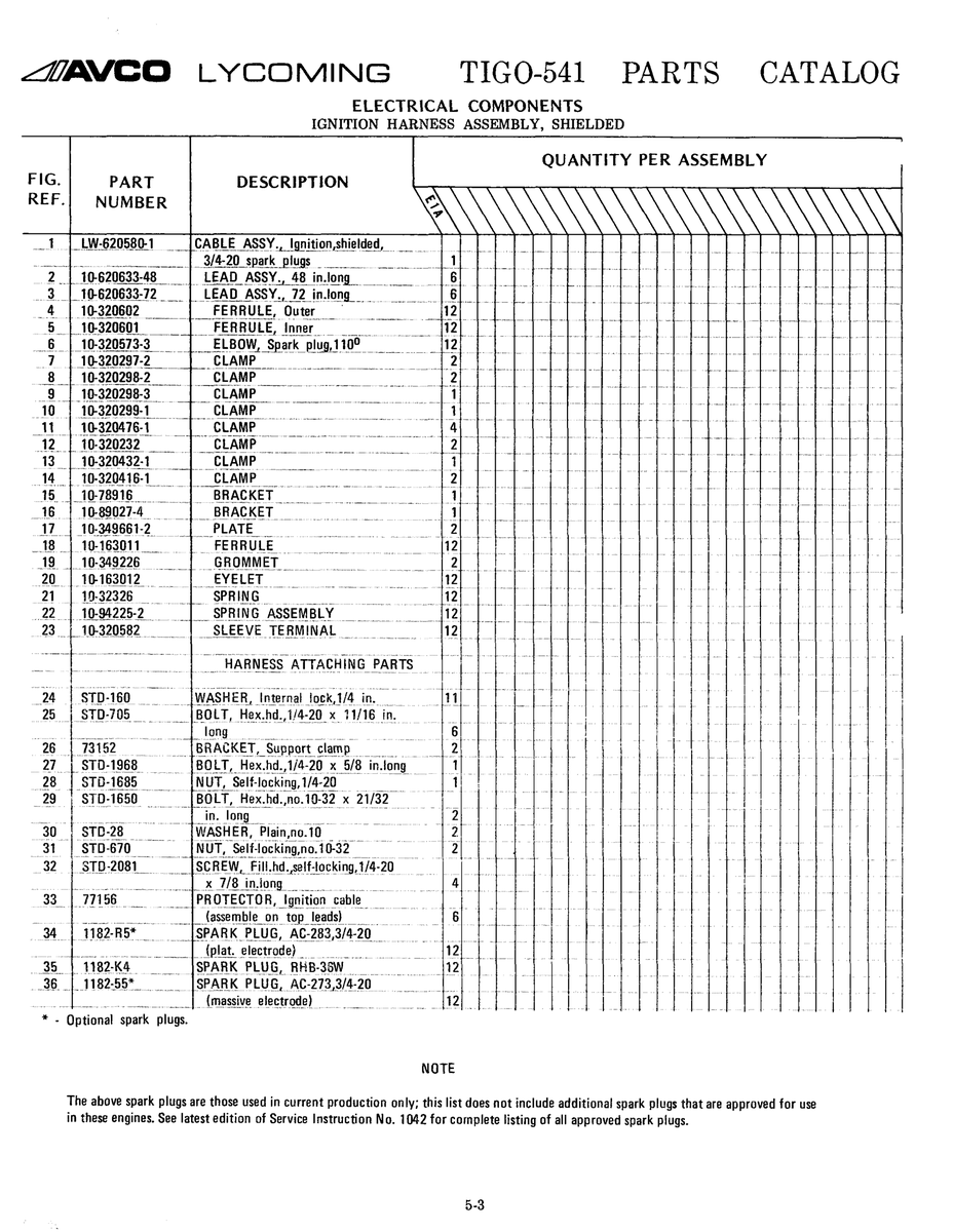 Aviation Part 320416-1