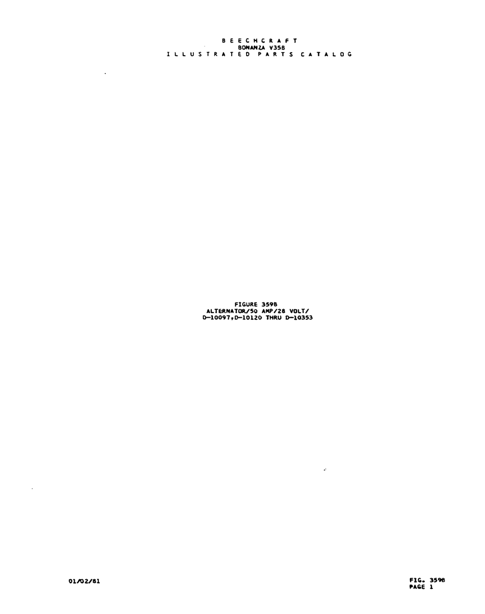 Aviation Part 0-100911D-10120 for Beechcraft V35 Aircraft