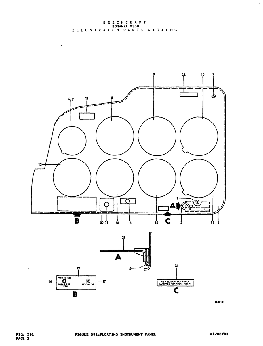 Aviation Part 0y0uB1 for Beechcraft V35 Aircraft