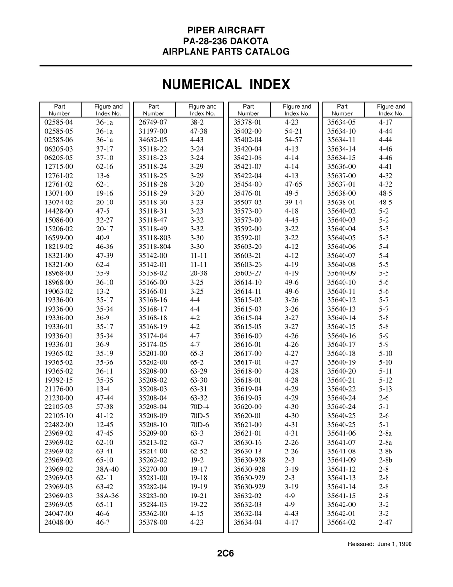 Aviation Part 34632-05 for Piper PA-28-236 Dakota Aircraft