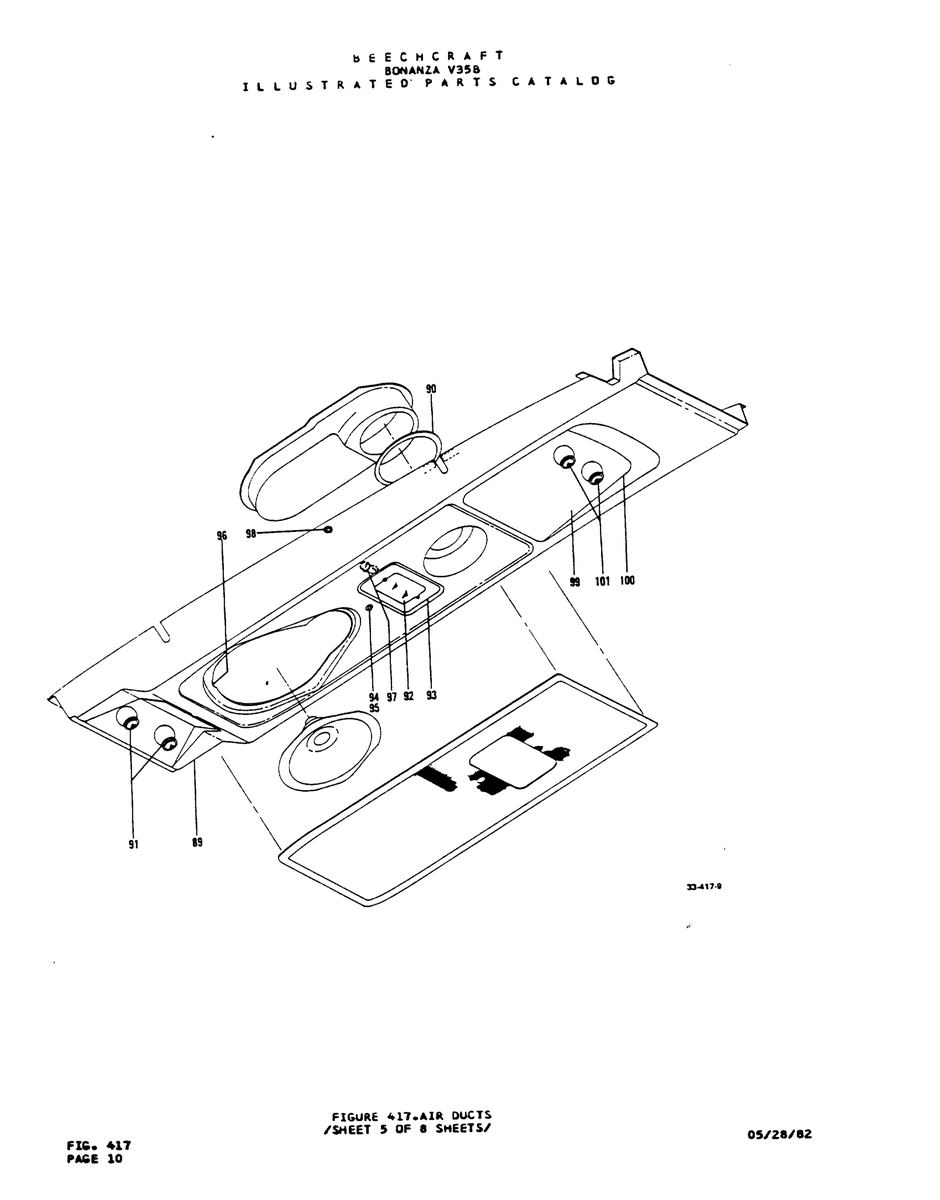Aviation Part 94979293 for Beechcraft V35 Aircraft