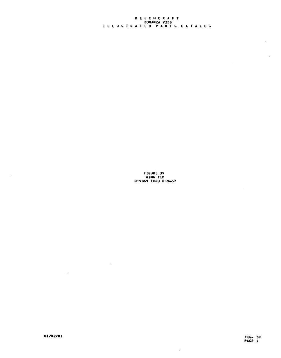 Aviation Part O1IOU11 for Beechcraft V35 Aircraft