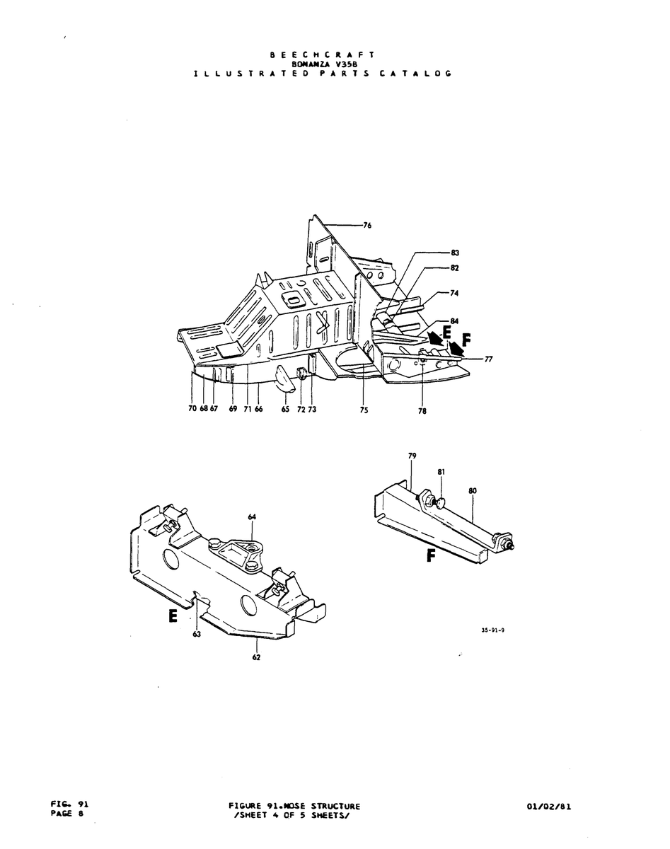 Aviation Part 15-91-9 for Beechcraft V35 Aircraft