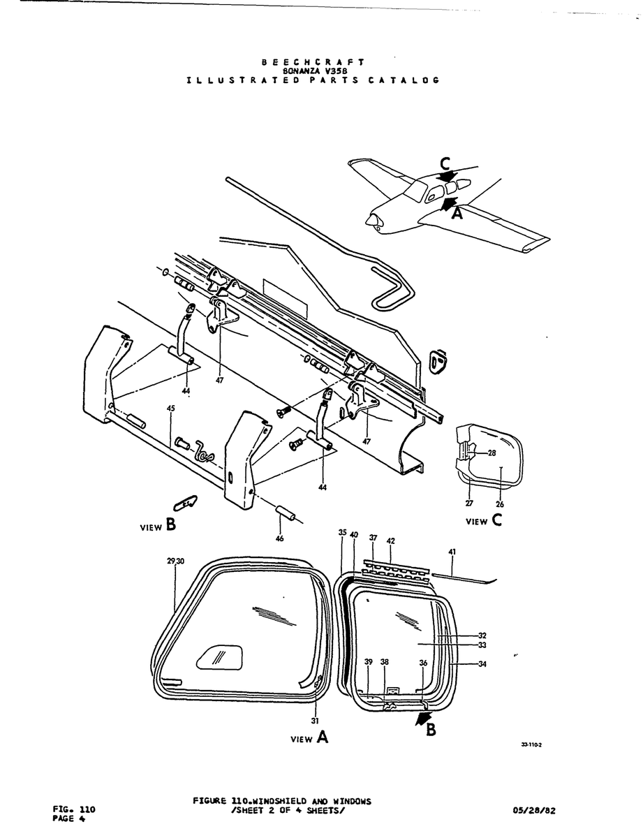 Aviation Part 8804024 for Beechcraft V35 Aircraft