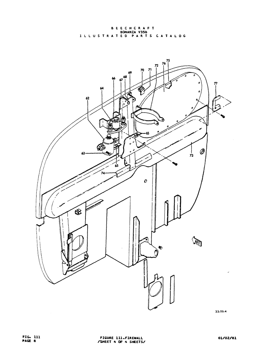 Aviation Part 8084873 for Beechcraft V35 Aircraft