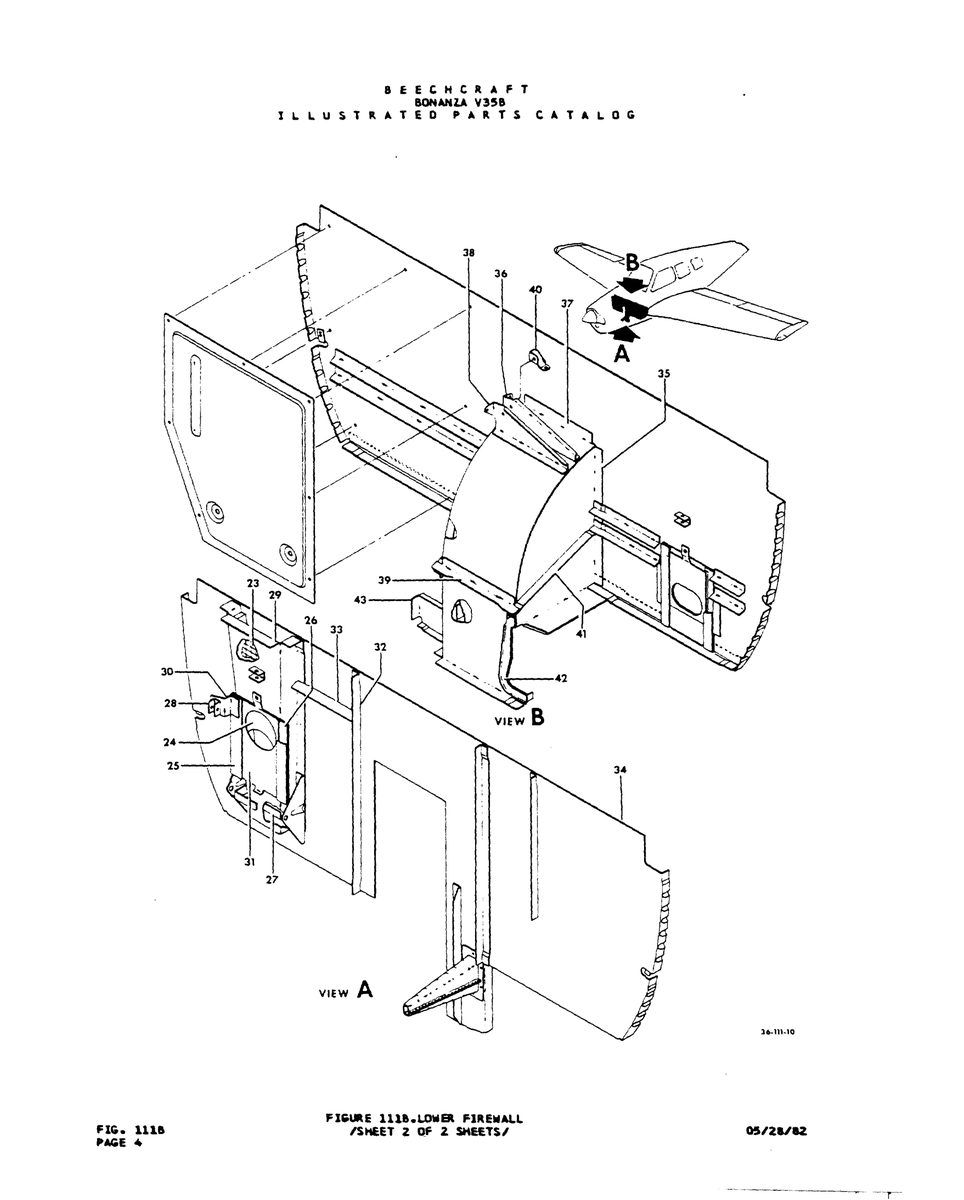 Aviation Part la-111-lo for Beechcraft V35 Aircraft