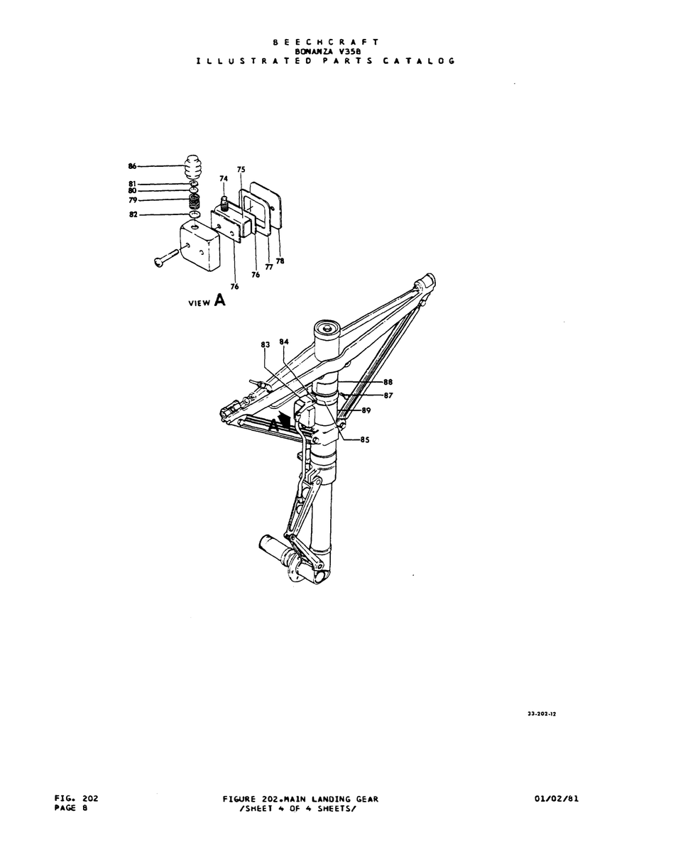 Aviation Part 33-102-11 for Beechcraft V35 Aircraft