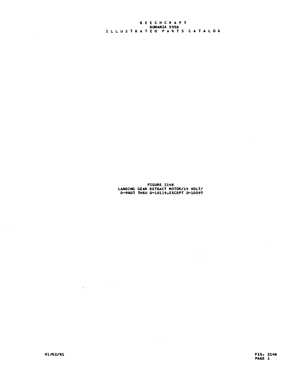 Aviation Part 0-9501 for Beechcraft V35 Aircraft