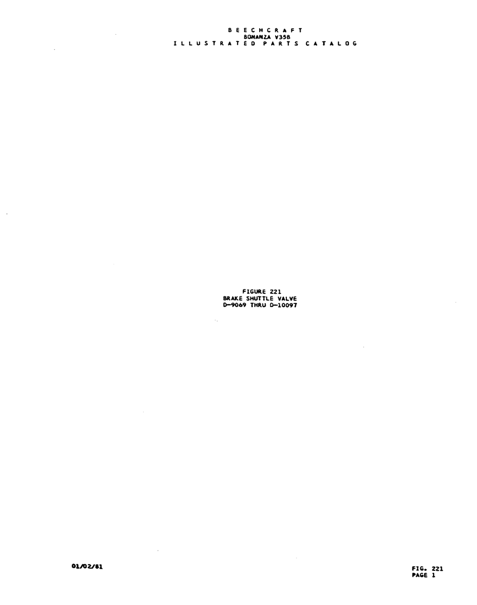 Aviation Part D-9019 for Beechcraft V35 Aircraft